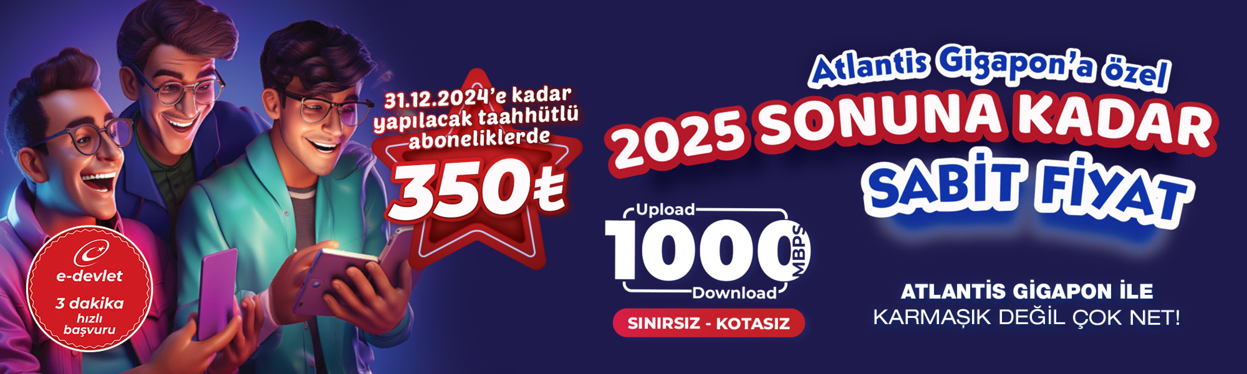 2025 sonuna kadar sabit internet fiyatı